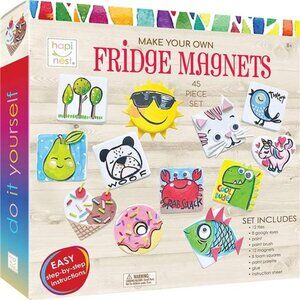 DIY Mini Tile Fridge Magnet Arts and Crafts Kit Gifts for Kids Girls Boys